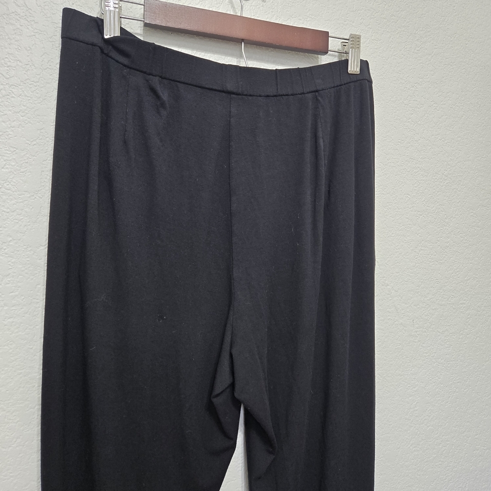 Eileen Fisher Black Sleep Pants Size M - Picture 9 of 10